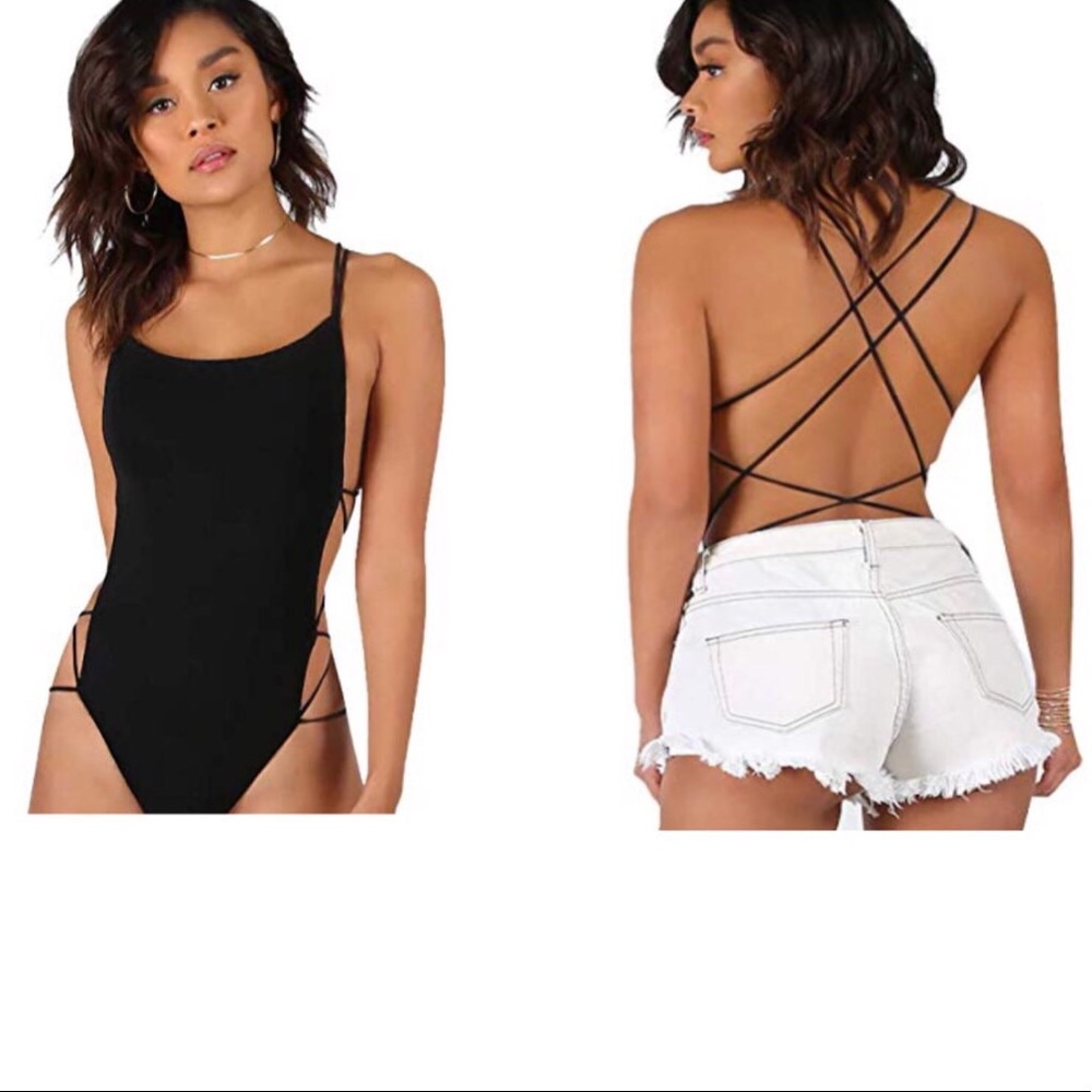 SUMMERS HOTTEST STRAPPY BACKLESS BODYSUIT! NWT 💕